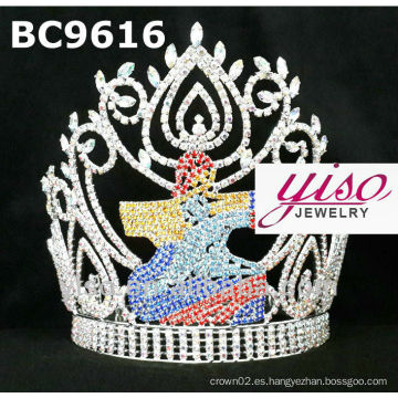 Tiaras de desfile de belleza rhinestone